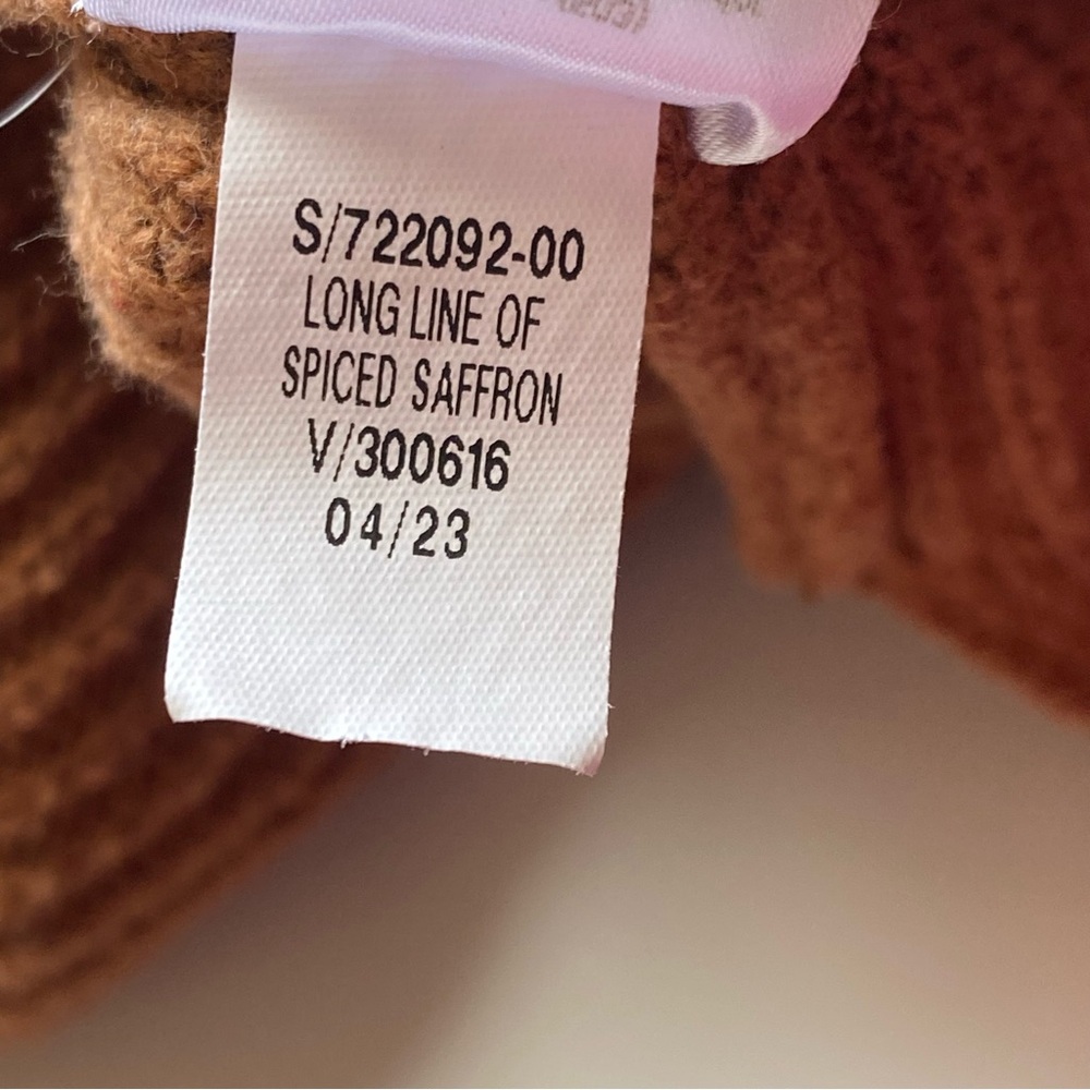 Old Navy Ribbed Open Front Cardigan 3X Brown Cozy Oversized Pockets 2023 - Picture 9 of 13